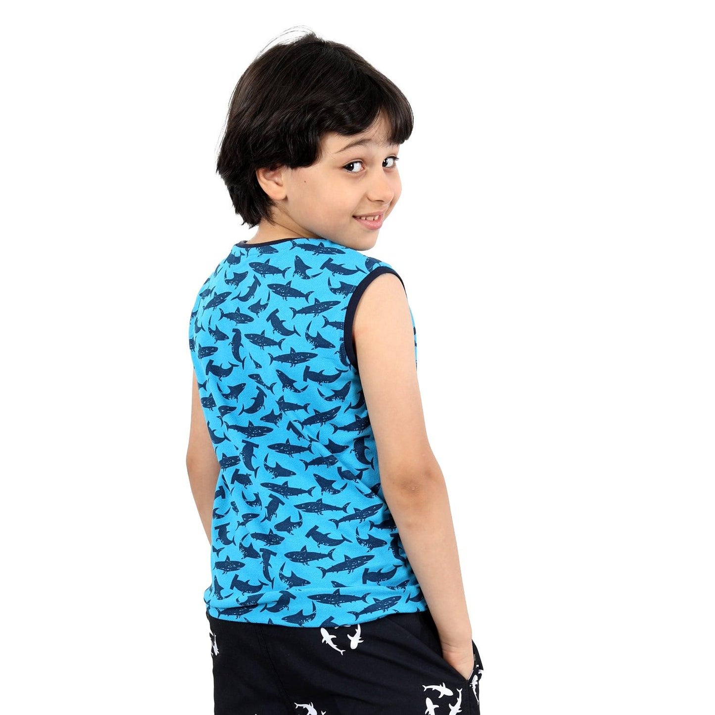 ACTIV BOYS TANK TOP - SKY BLUE - Activ Abou Alaa