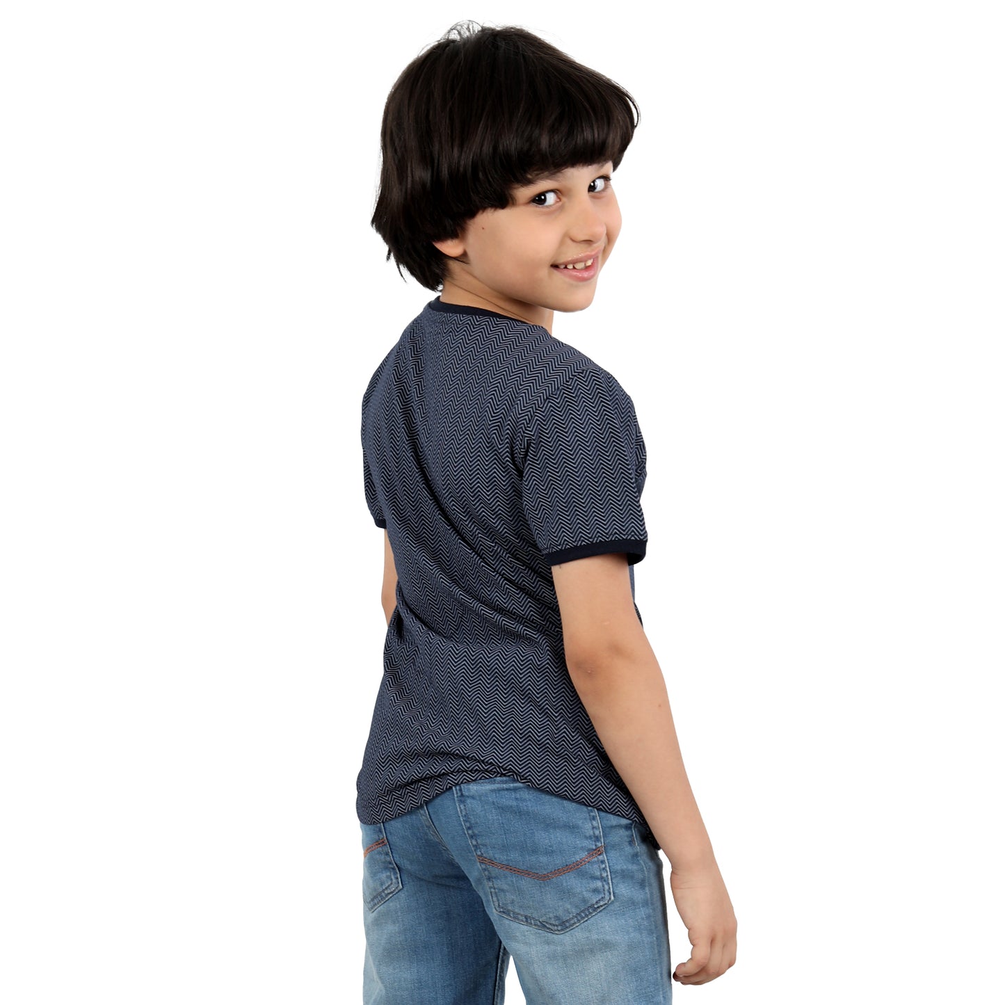 ACTIV BOY'S BASIC T-SHIRT - NAVY