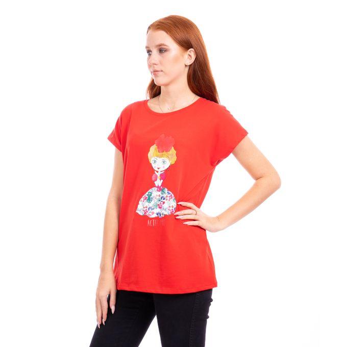 ACTIV Women T-Shirt - Red - Activ Abou Alaa