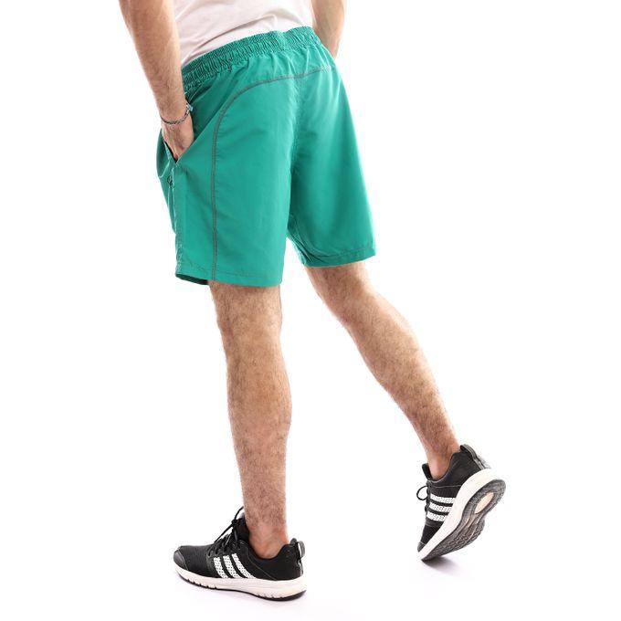 Activ Elastic Waist With Drawstring Shorts - Green - Activ Abou Alaa
