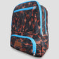 Activ Black & Orange Shades Patterned With Zipper Backpack (6545020420296)
