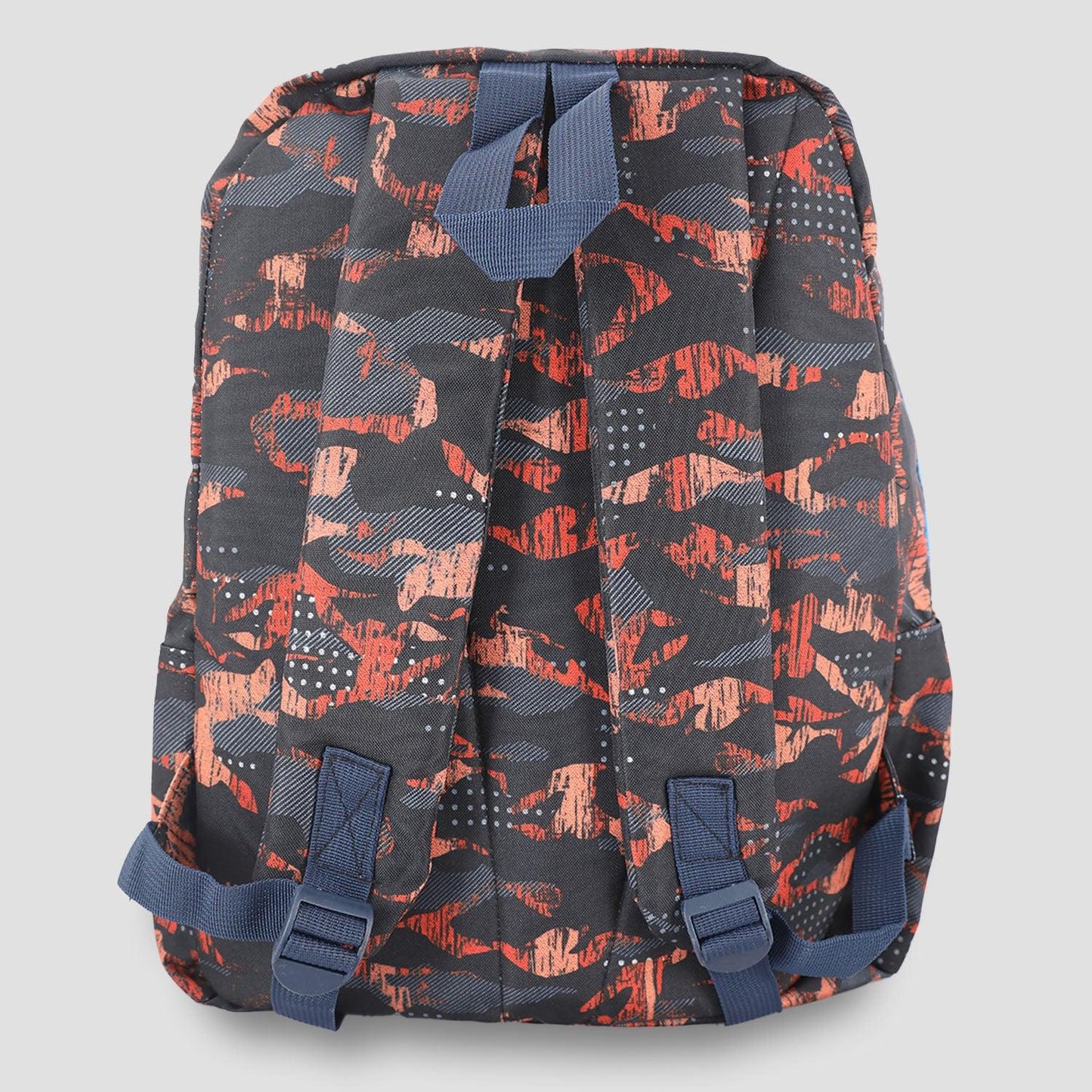 Activ Black & Orange Shades Patterned With Zipper Backpack (6545020420296)